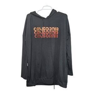 Free Kisses California Graphic Oversized Hoodie 3X